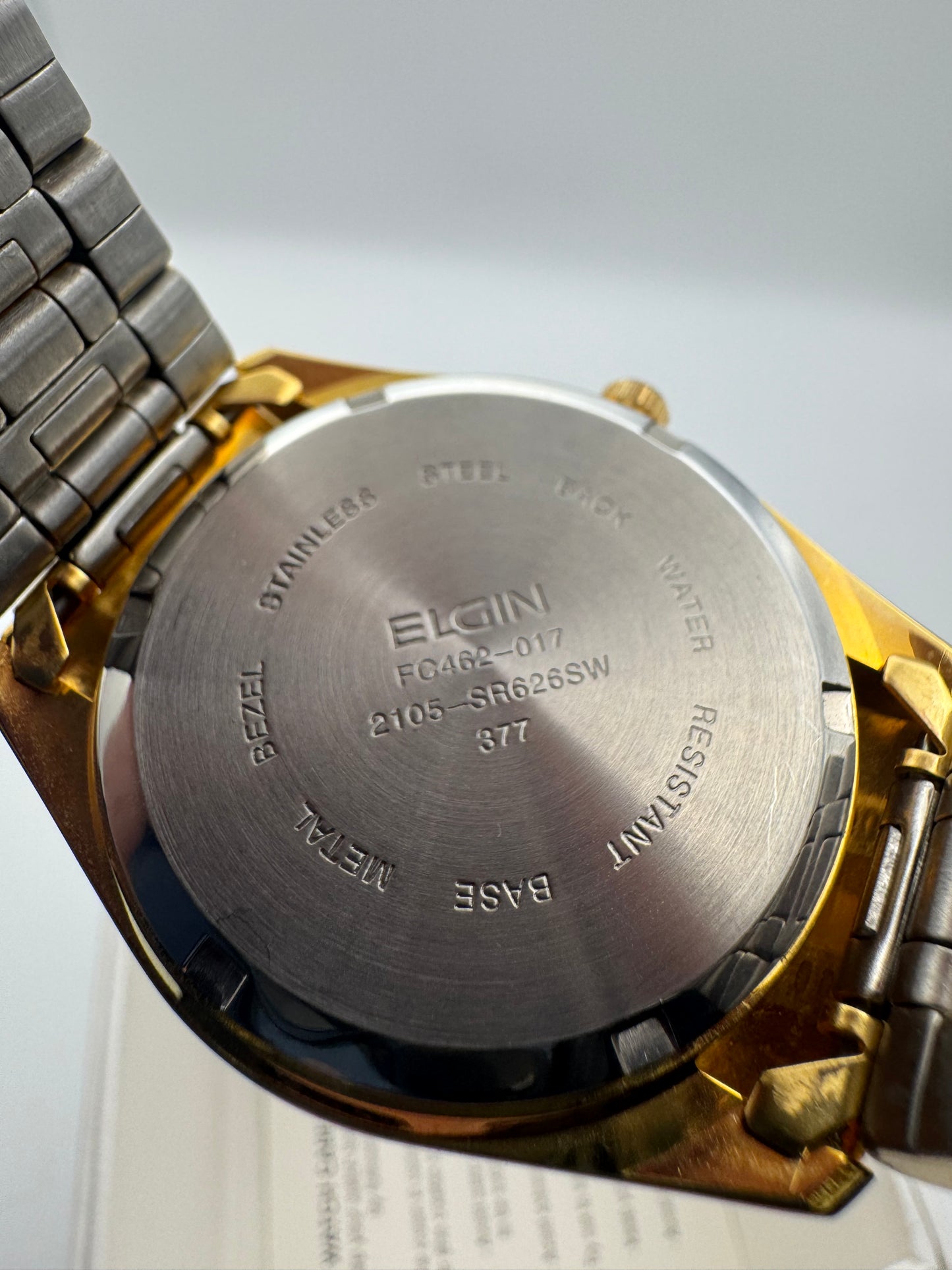 Elgin gold tone watch