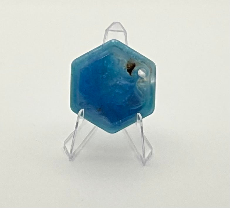 Blue Swirl Hexagon