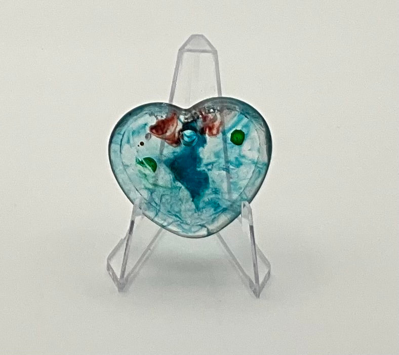 Blue Swirl Heart