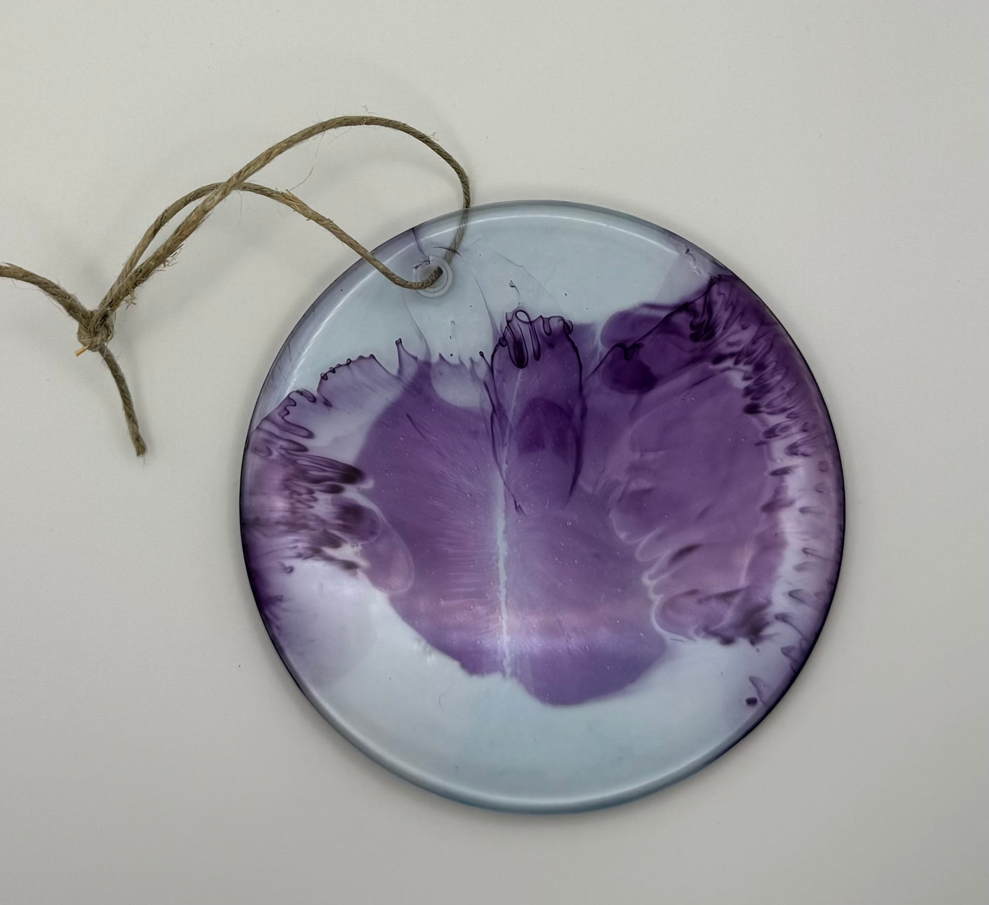 Purple Splatter Ornament