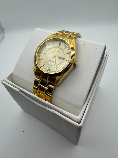Elgin gold tone watch