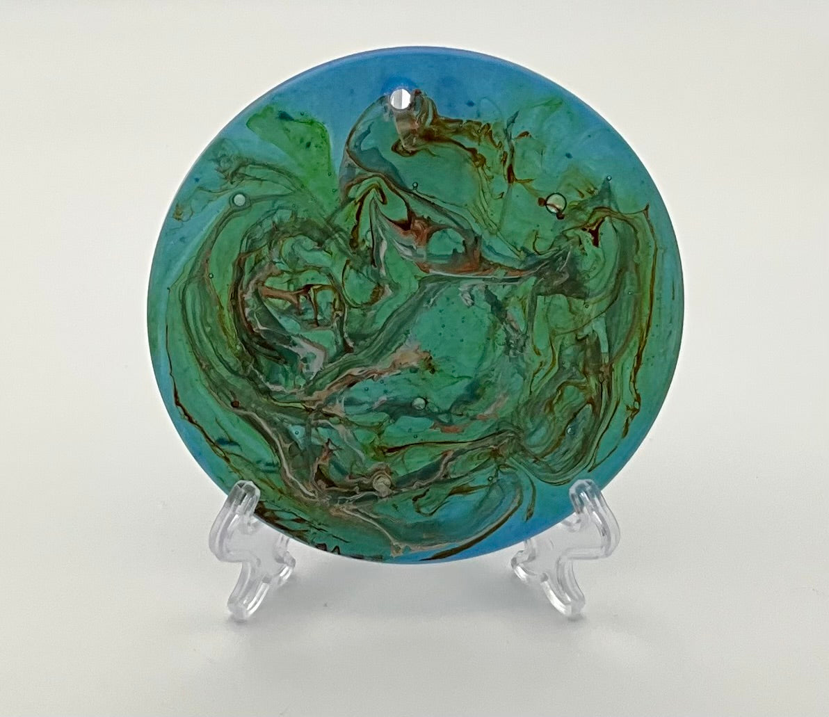Brown and Green Swirl