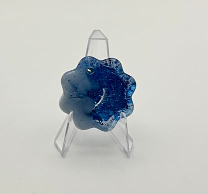 Marbled blue keychain