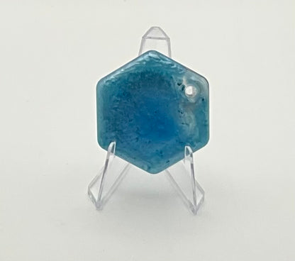 Blue Swirl Hexagon