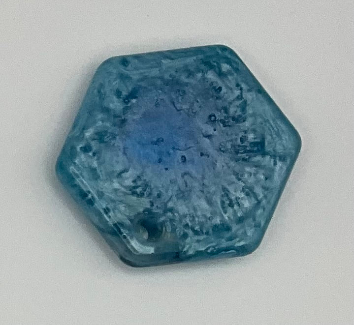 Blue Swirl Hexagon