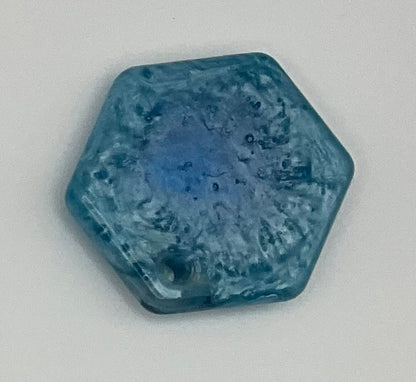Blue Swirl Hexagon