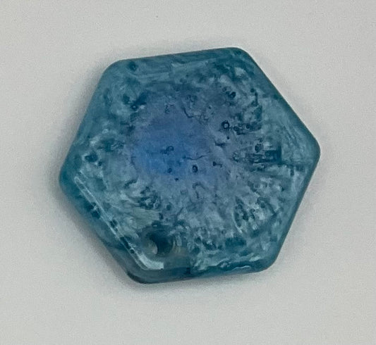 Blue Swirl Hexagon