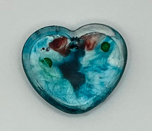 Blue Swirl Heart