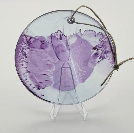Purple Splatter Ornament