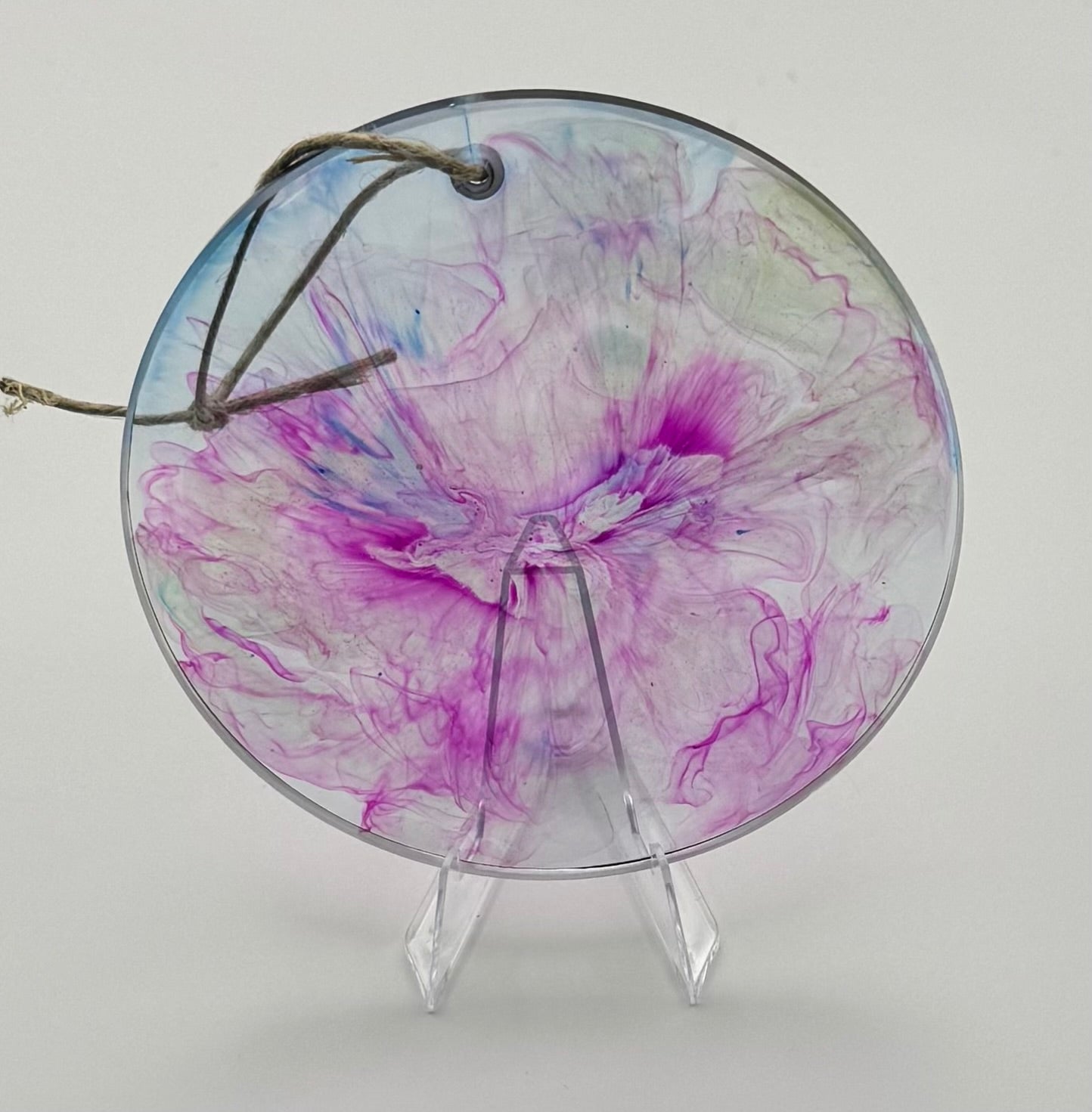 Pink Splatter Ornament