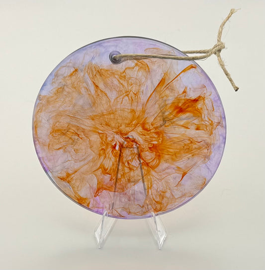 Orange Splatter Ornament