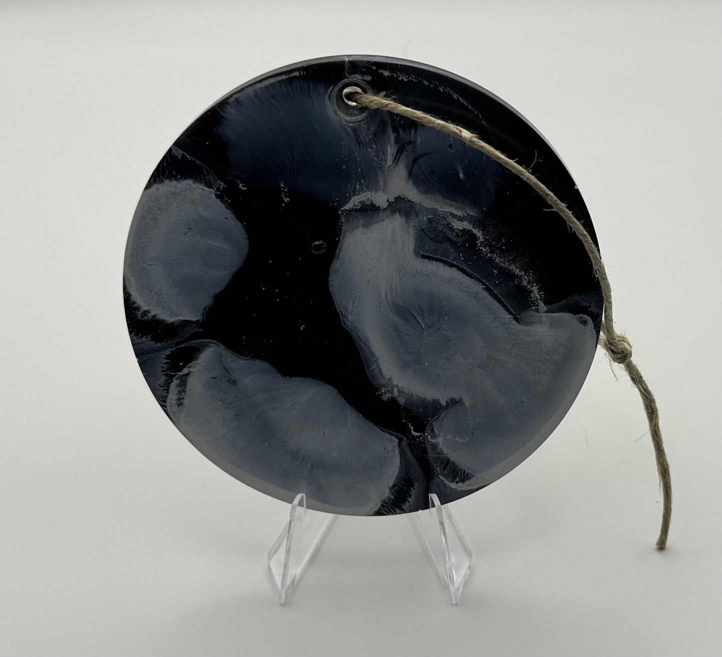 Black and White Swirl Ornament