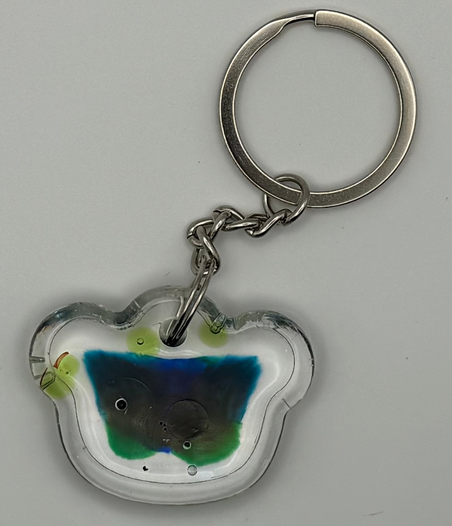 Blue and Green Keychain