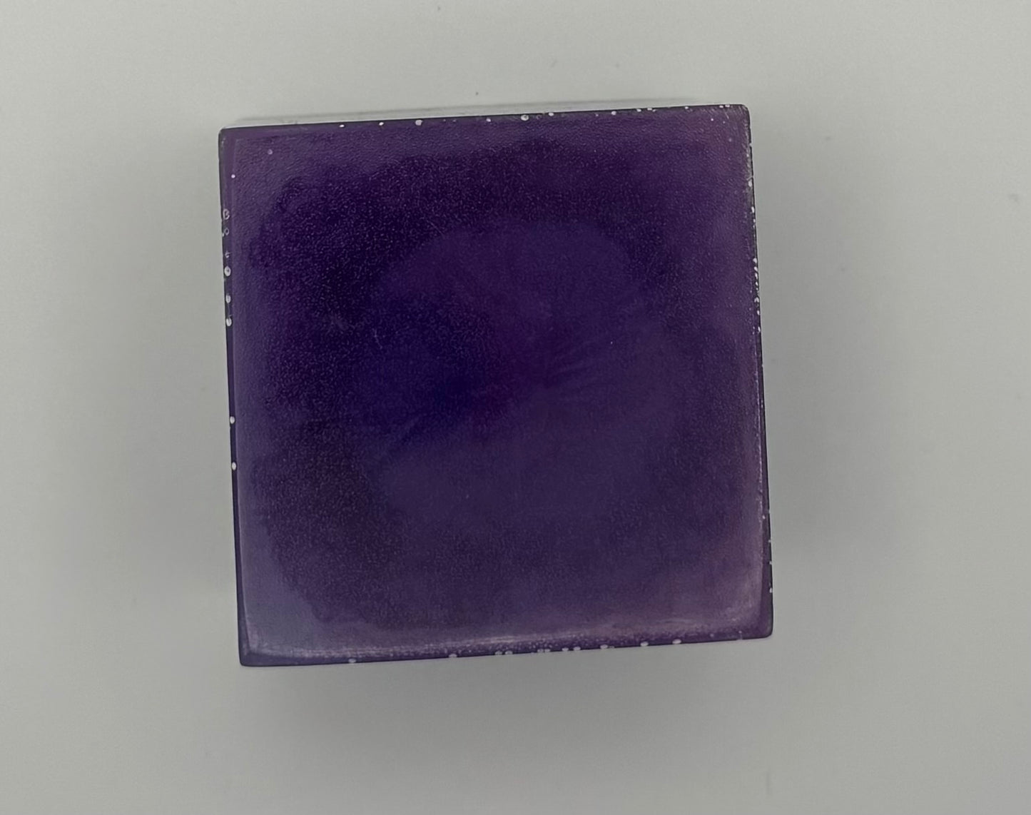 Purple and Black and Gray Swirl Paperweight